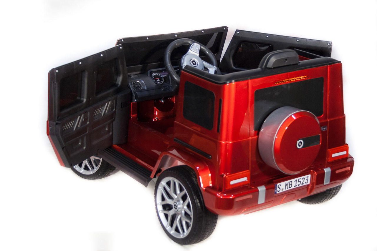 Электромобиль TOYLAND Джип Mercedes-Benz G63 mini (V8) 4x4 красный - фото 6