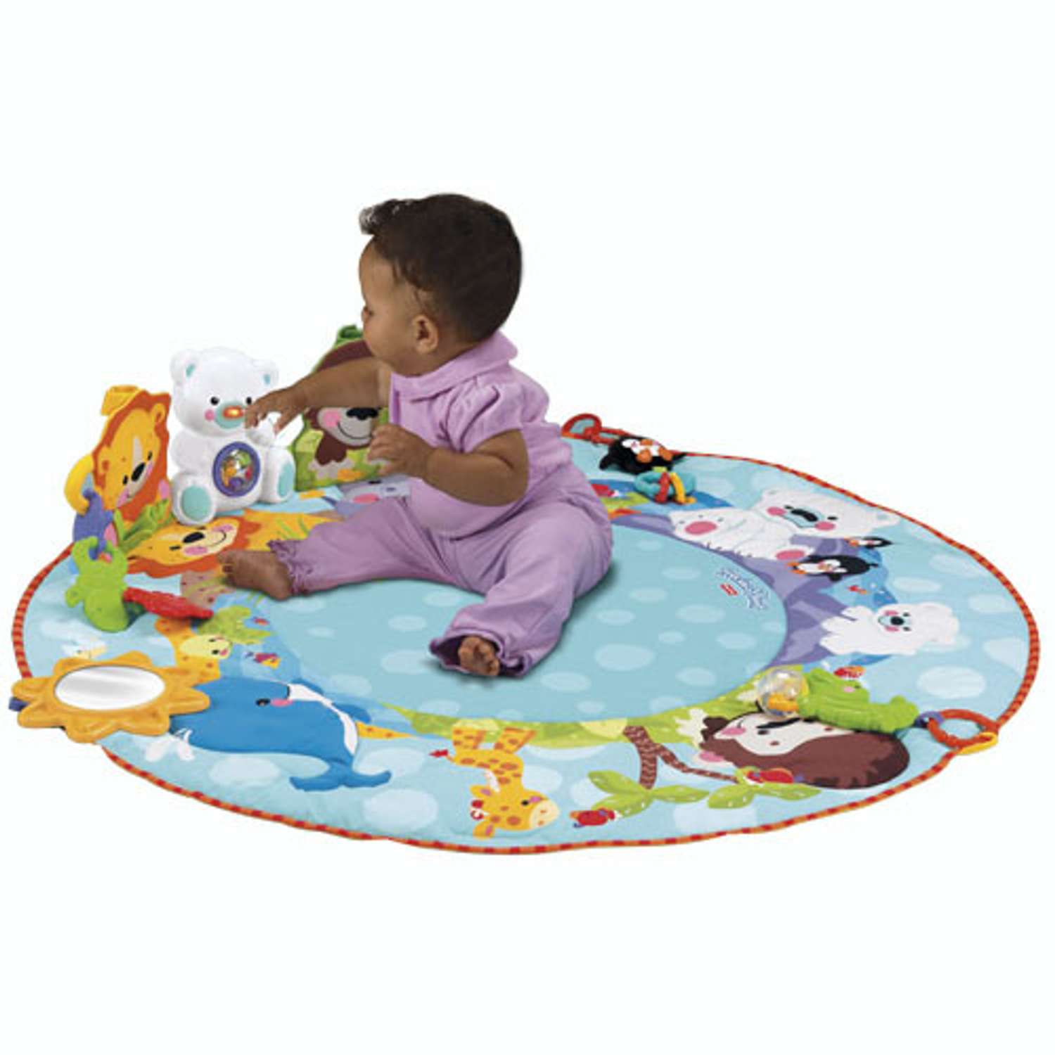 Музыкальный коврик BabyGo с игрушками-подвесками - фото 4