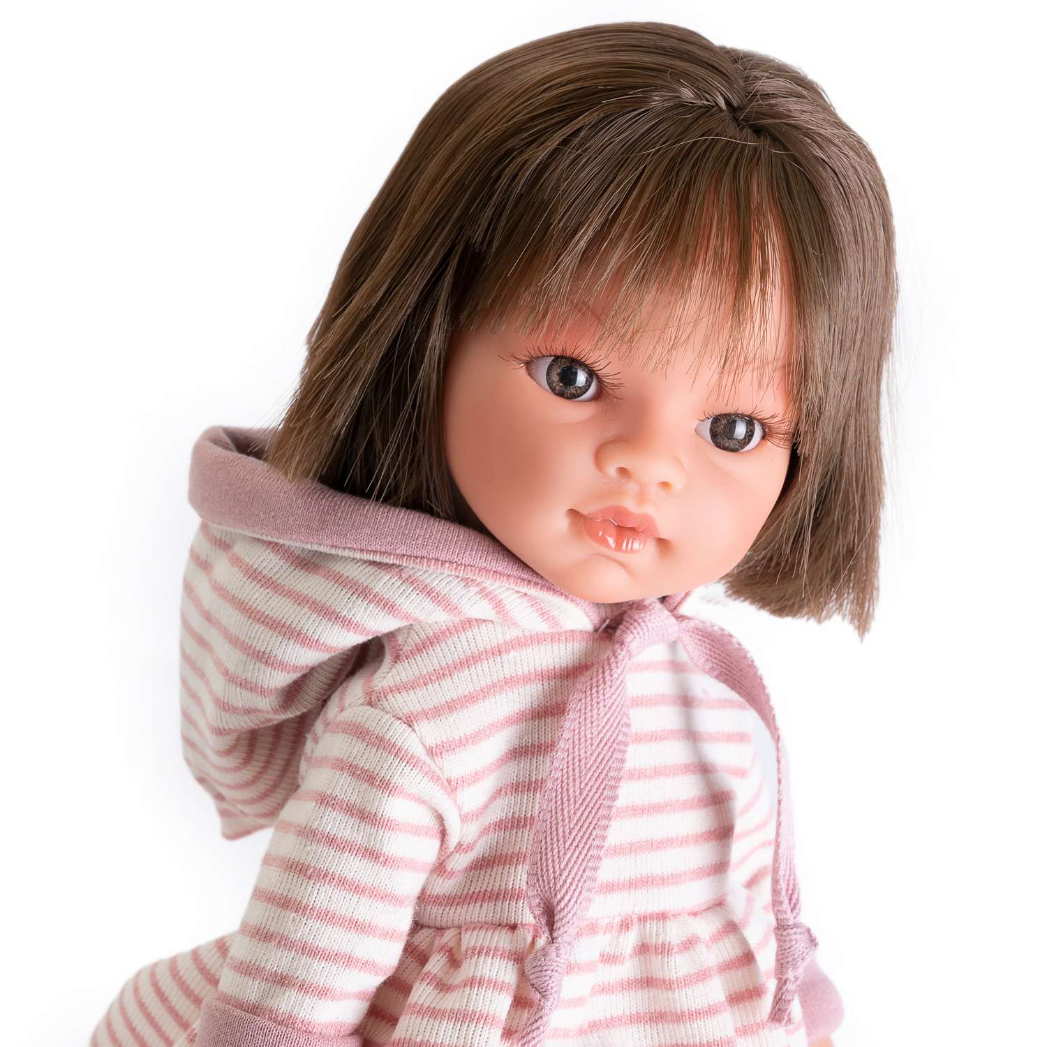 Кукла девочка Antonio Juan Реборн Ноа в платье в полоску 33 см виниловая 25299 - фото 16