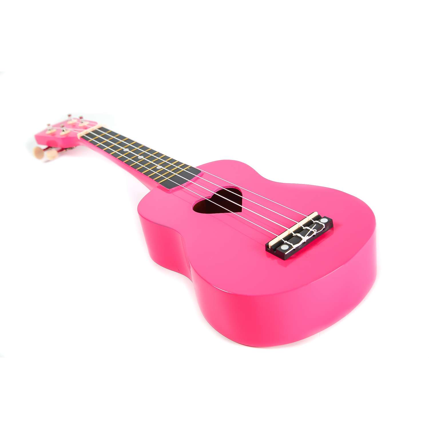 Детская гитара сердце Belucci Укулеле сопрано B21-11 Heart Rose Pink - фото 3