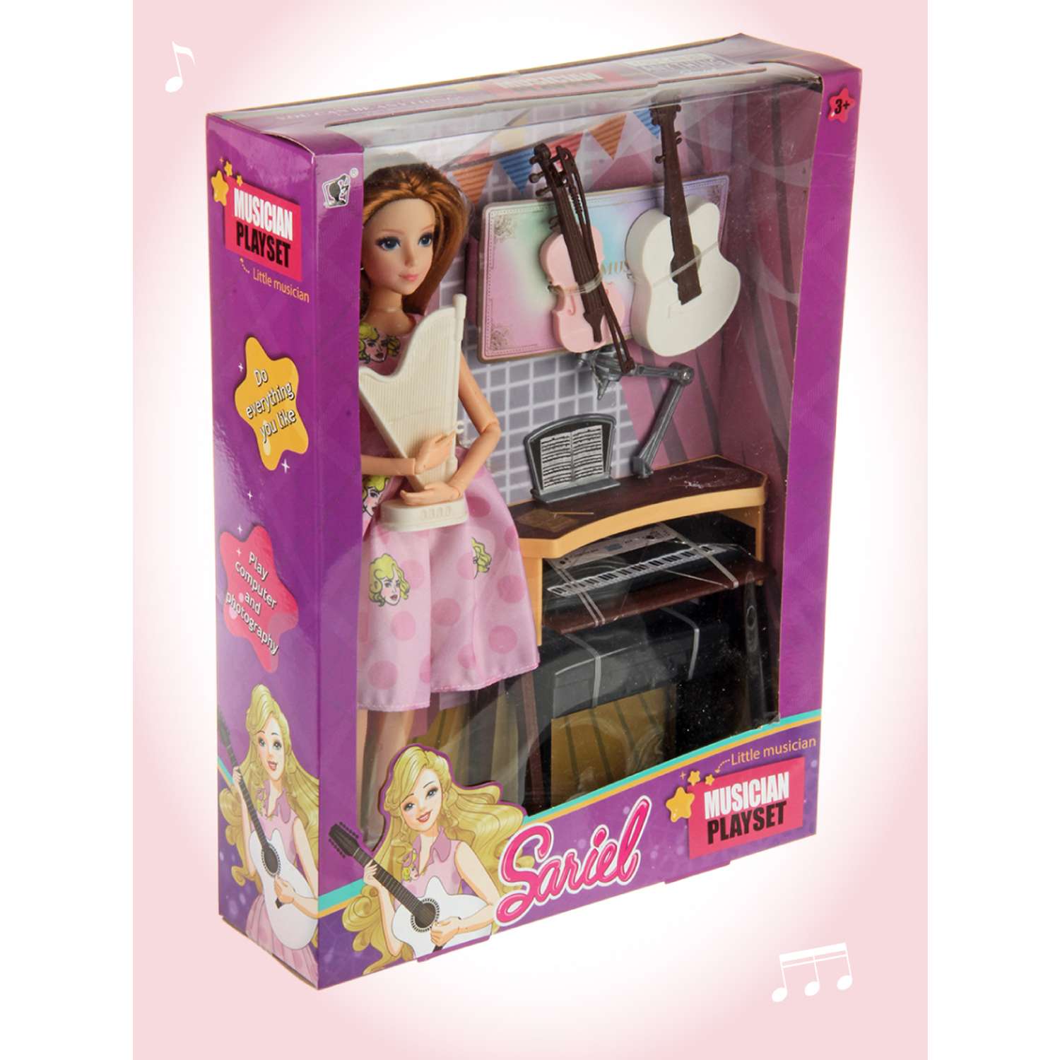 Кукла модель Барби шарнирная Veld Co с музыкальными инструментами 125583 - фото 11