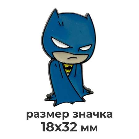 Значок металлический PrioritY фигурный ДС Бэтмен