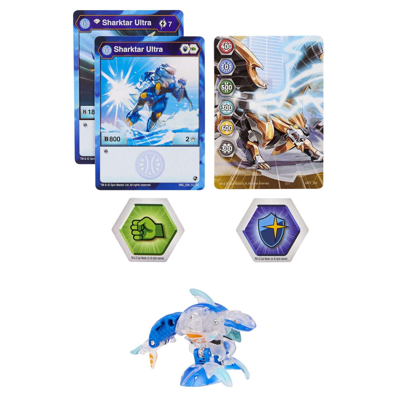 Фигурка-трансформер Bakugan S3 Ультра MnstrShark Diamond 6061538/20132900 - фото 1