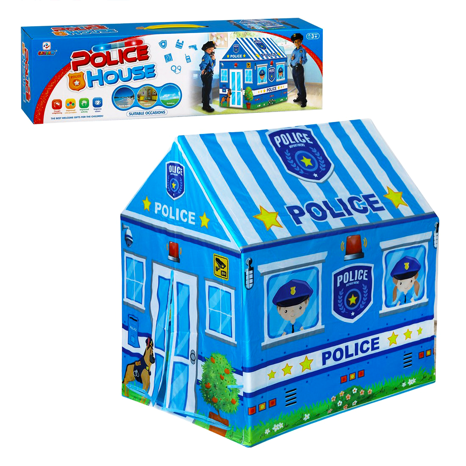 Игровая палатка-домик MINI-TOYS Полицейский участок «Police house» - фото 4