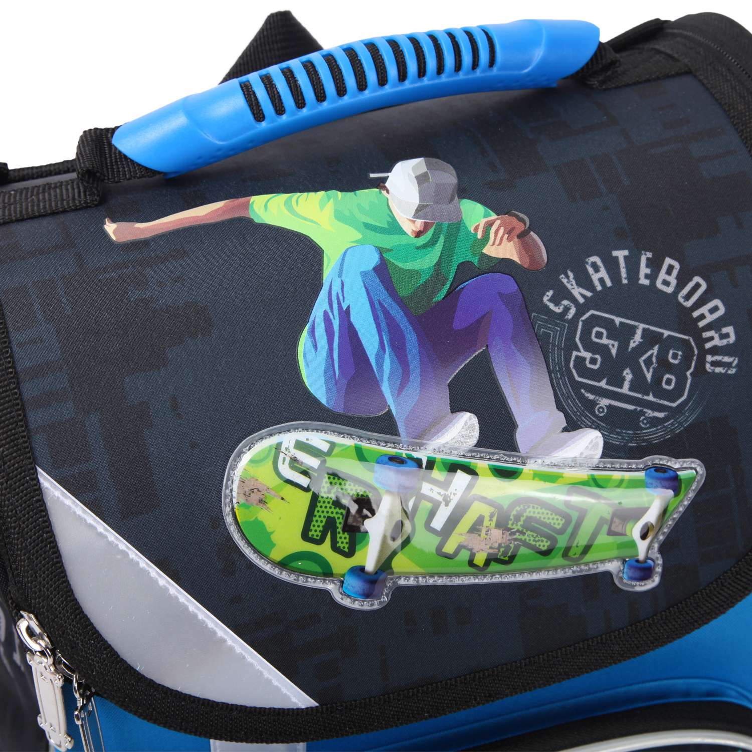 Ранец школьный Erhaft Скейт с патчем SKT001 - фото 4