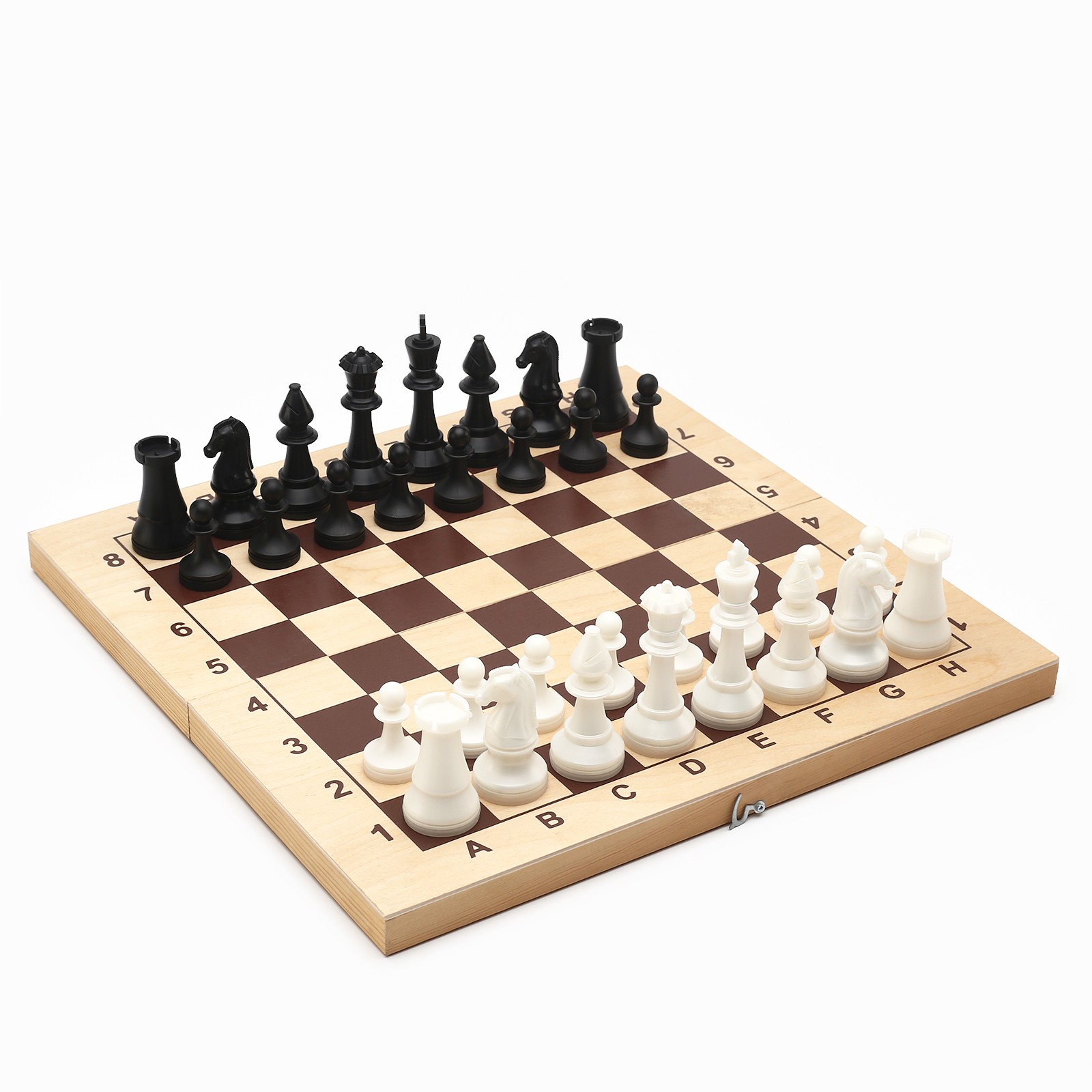 Шахматные фигуры Sima-Land турнирные пластик король h 10.5 см пешка h 5 см - фото 3