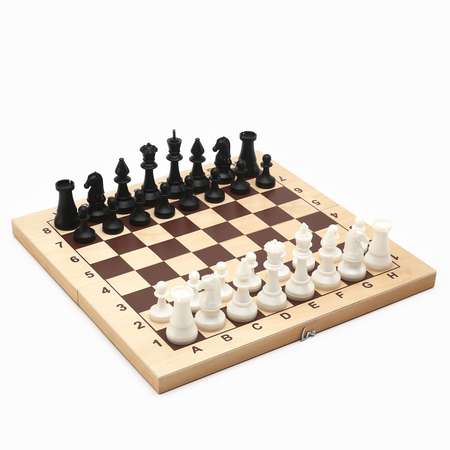 Шахматные фигуры Sima-Land турнирные пластик король h 10.5 см пешка h 5 см