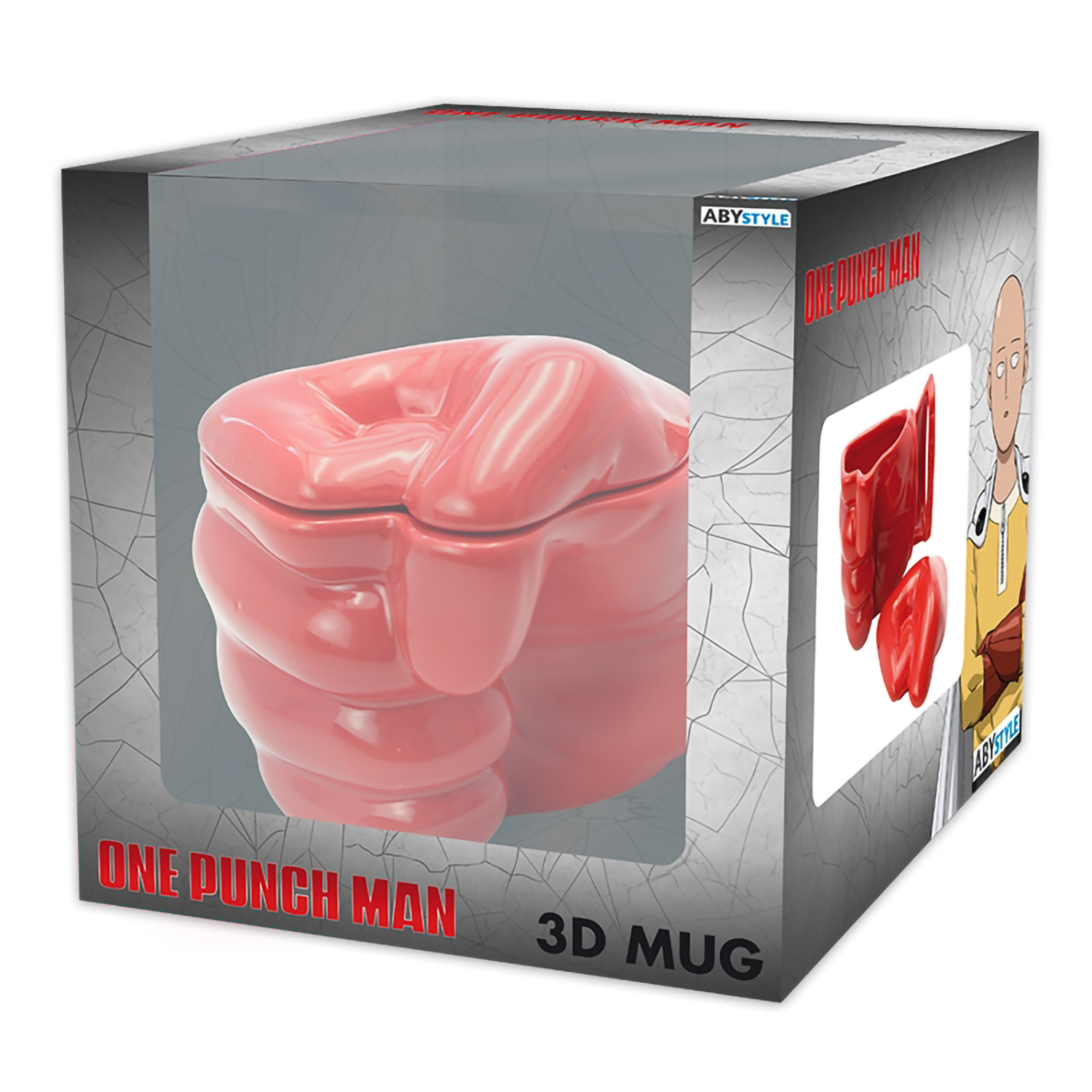 Кружка ABYStyle 3D с крышкой One Punch Man Saitamas Fist 350 ml ABYMUG567 - фото 2