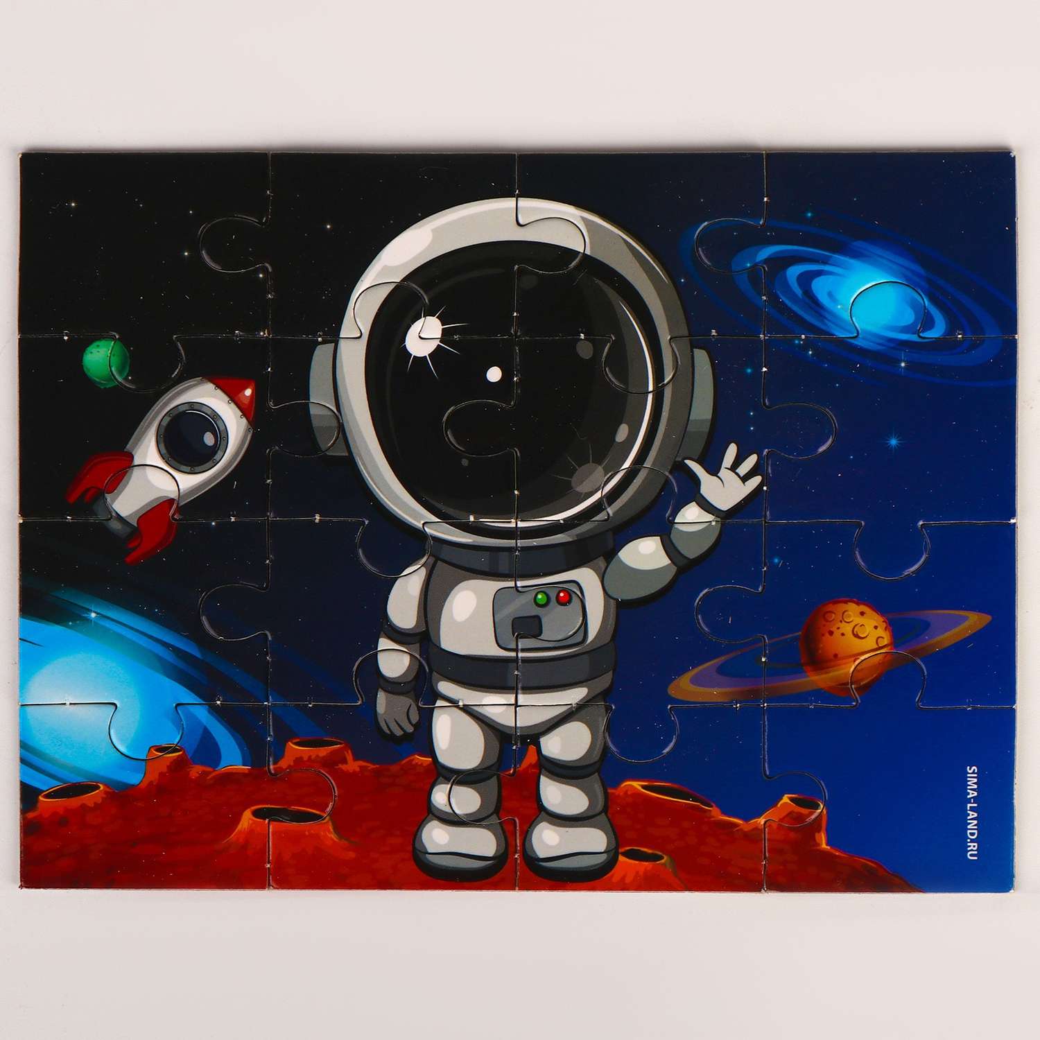 Набор Milo Toys мягкая игрушка с пазлами «Космонавт» - фото 7