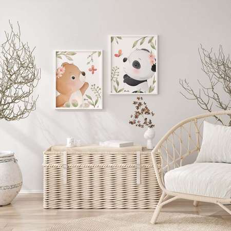 Интерьерный постер Moda interio Funny animals Милые животные 40*50 см 2 шт