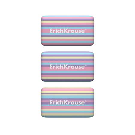 Ластик ErichKrause Pastel Lines в ассортименте 56039