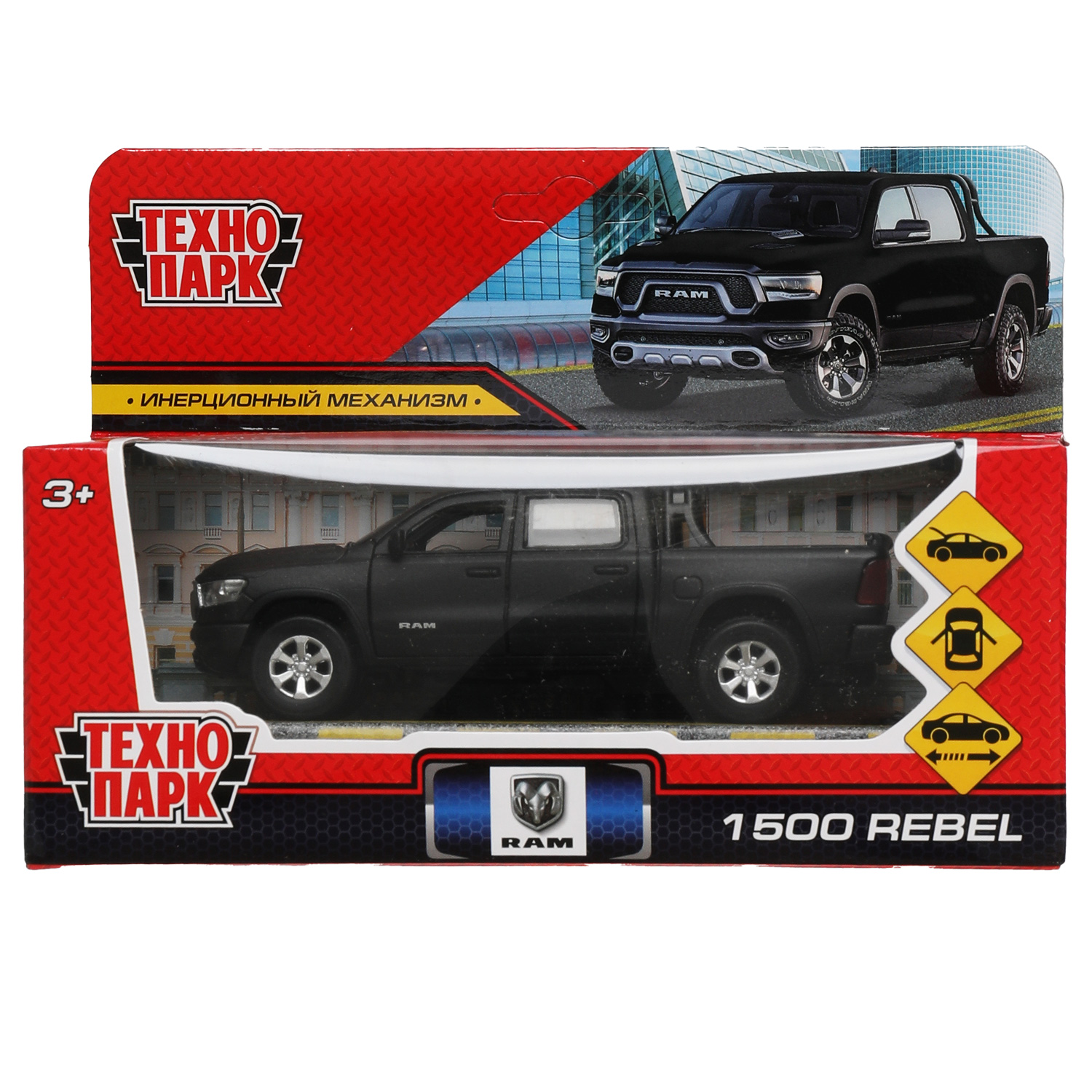 Машина Технопарк Dodge Ram 1500 Rebel 326434 купить по цене 455 ₽ в  интернет-магазине Детский мир