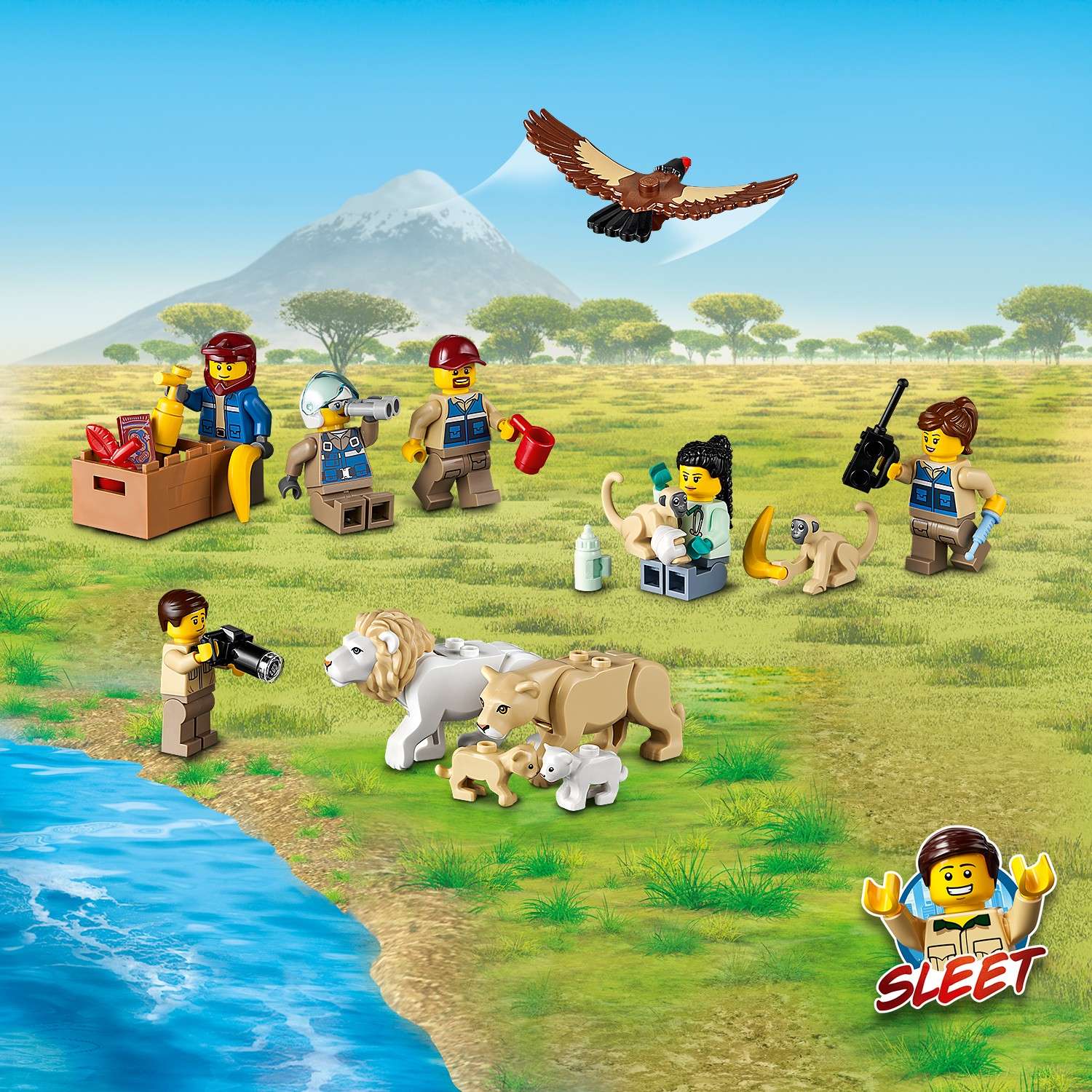 Конструктор LEGO City Wildlife Лагерь спасения дикой природы 60307 - фото 5