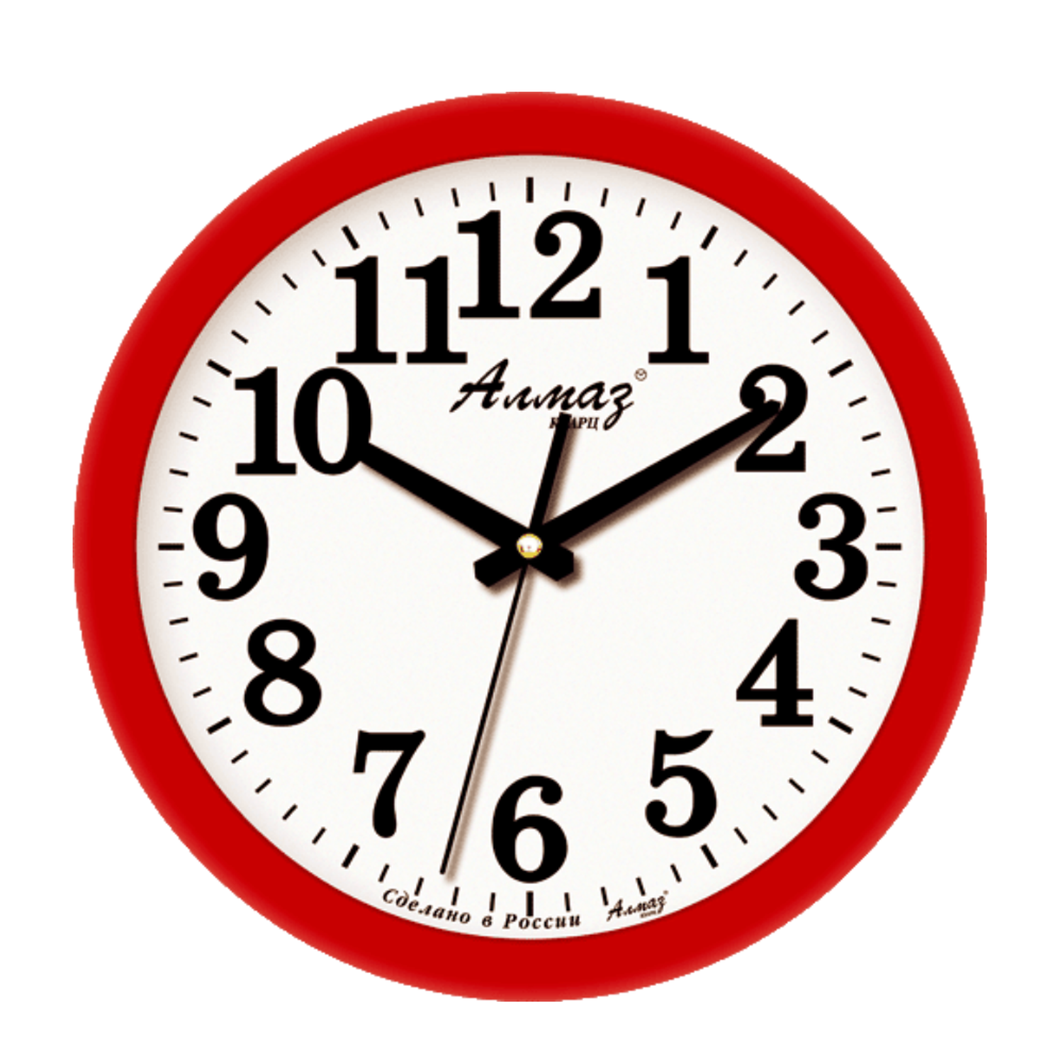 Часы настенные АлмазНН круглые красные 28.5 см - фото 1