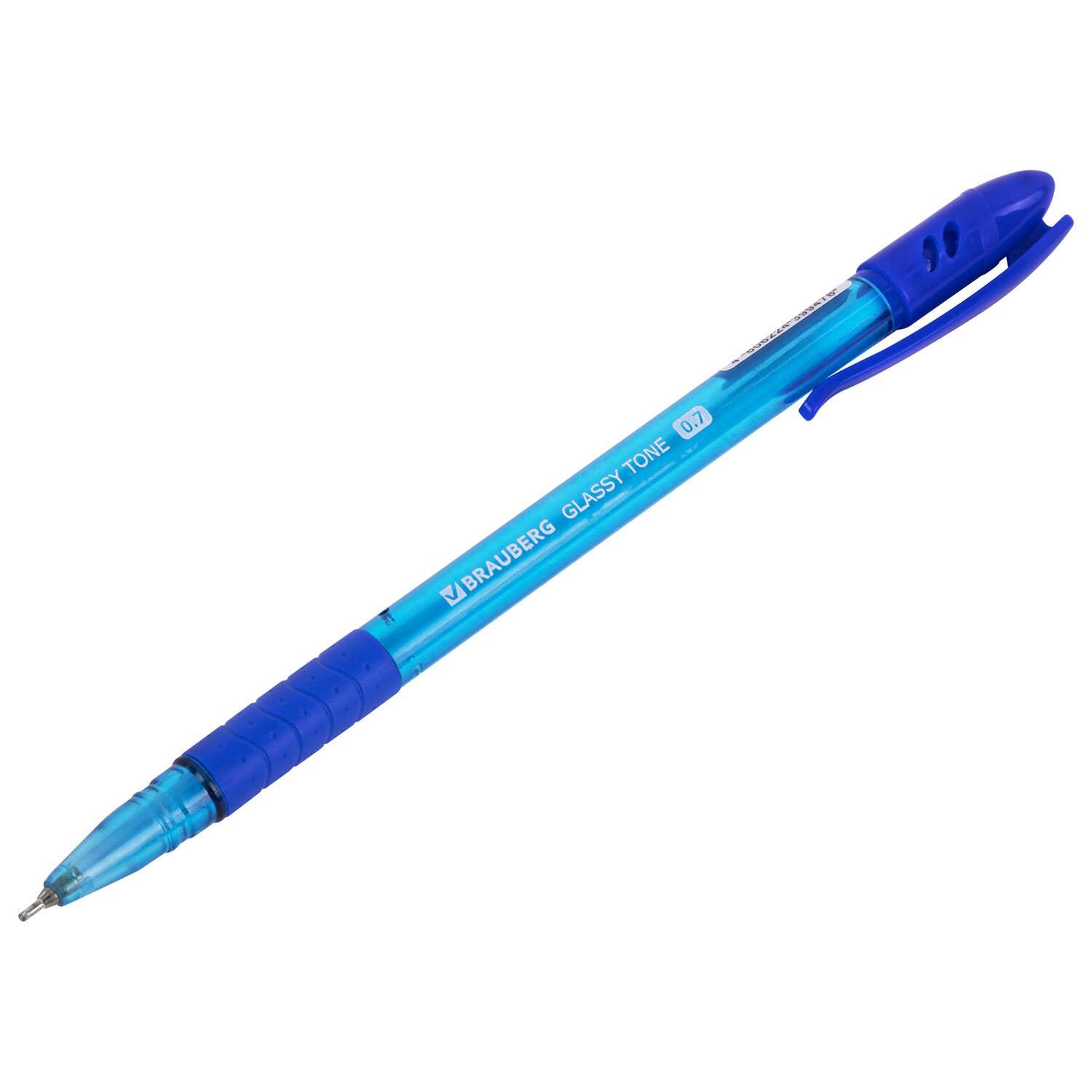 Ручки шариковые Brauberg синие набор 12 штук тонкие для школы - фото 7