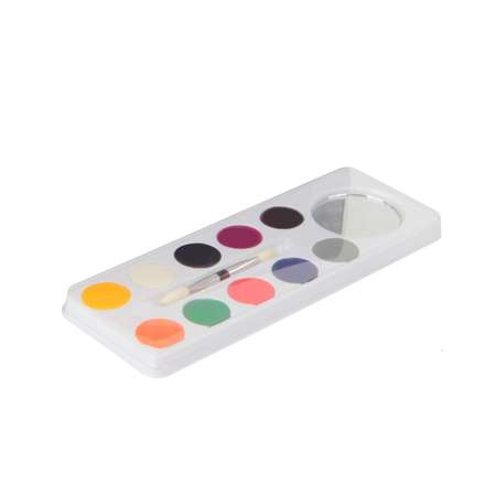 Краски-грим Фабрика Фантазий 10 цветов с кистью-аппликатором и зеркалом