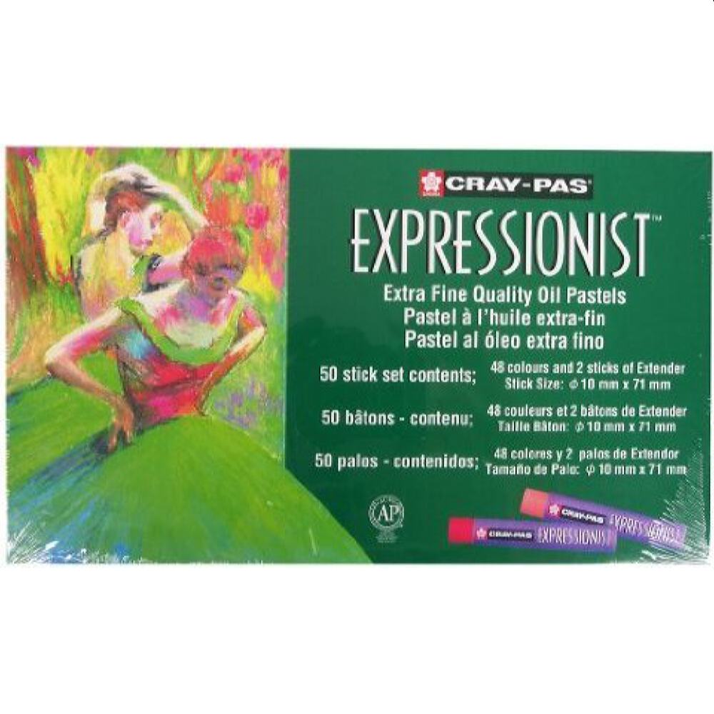 Набор масляной пастели Sakura Cray-Pas Expressionist для начинающих 50 цветов в картонной упаковке - фото 1