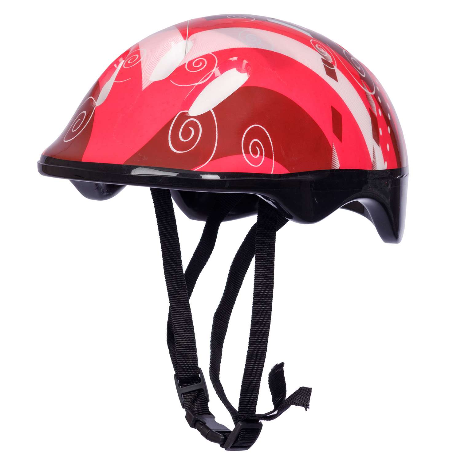 Роликовые коньки BABY STYLE раздвижный 27-30 S шлем и защита светящиеся колеса красный - фото 7