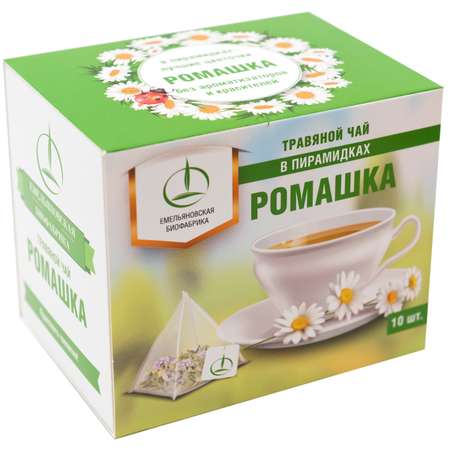 Чай Емельяновская Биофабрика Ромашка цветки в пирамидках 20 г