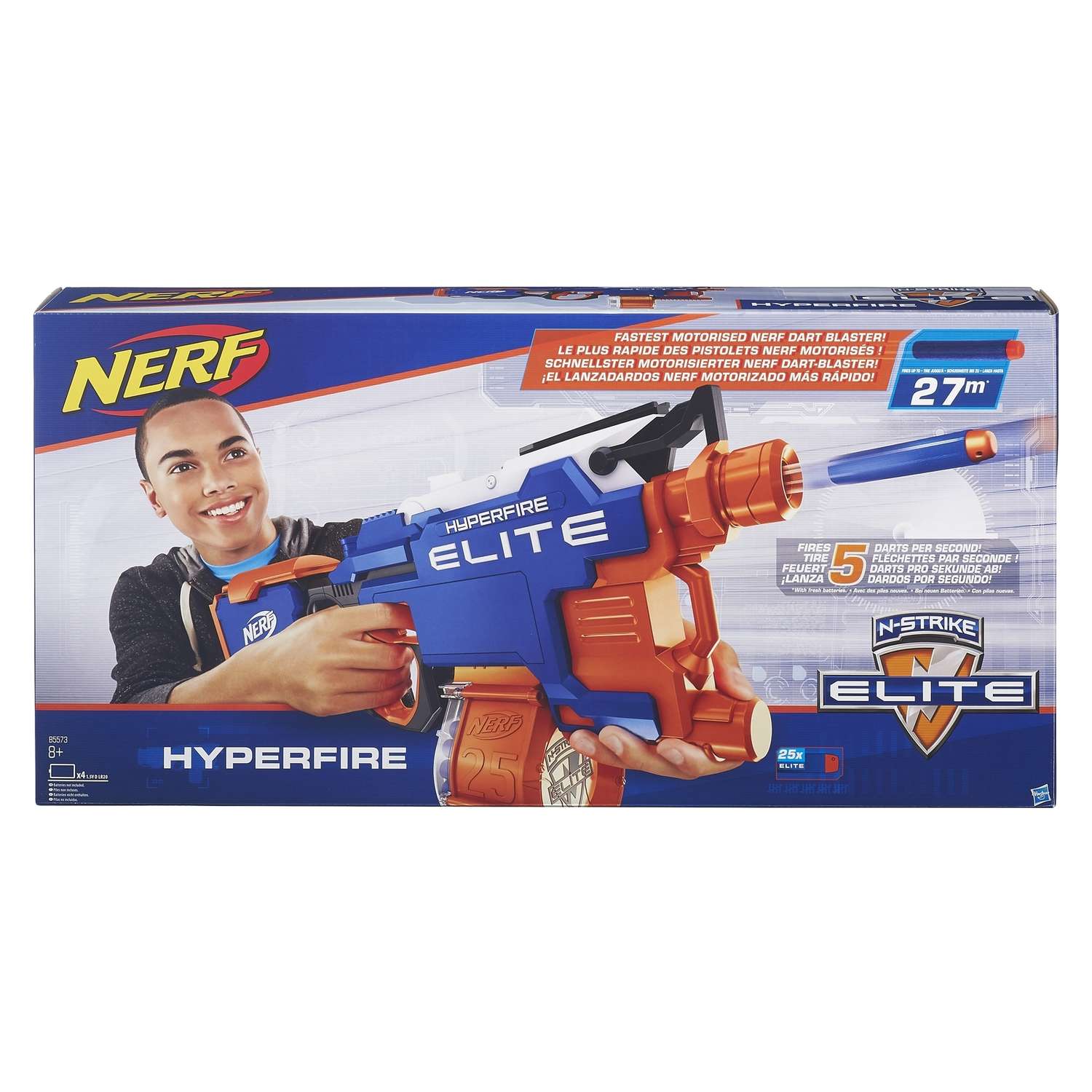Бластер Nerf Elite Хайперфайр (B5573EU4) - фото 2