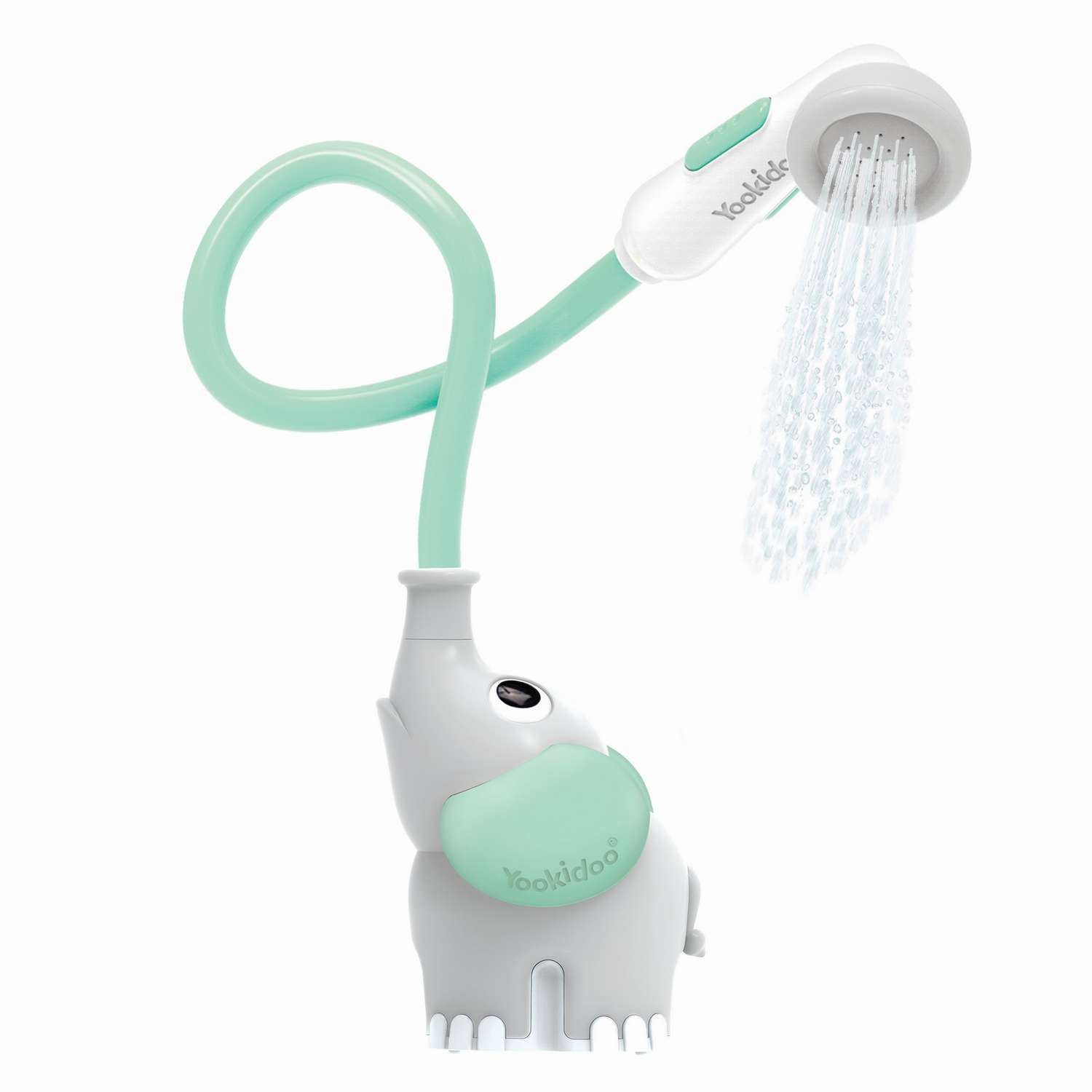 Игрушка для ванны Yookidoo Душ Слоненок серый с мятным - фото 1