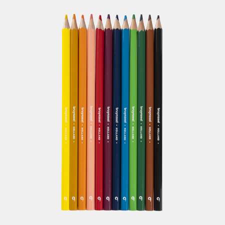 Набор цветных карандашей BRUYNZEEL Kingfisher 12 цветов в металлической упаковке