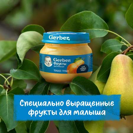 Пюре Gerber груша 71г с 4месяцев