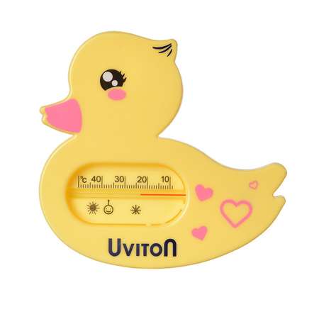 Термометр для воды Uviton для купания новрожденных арт Уточка желтая