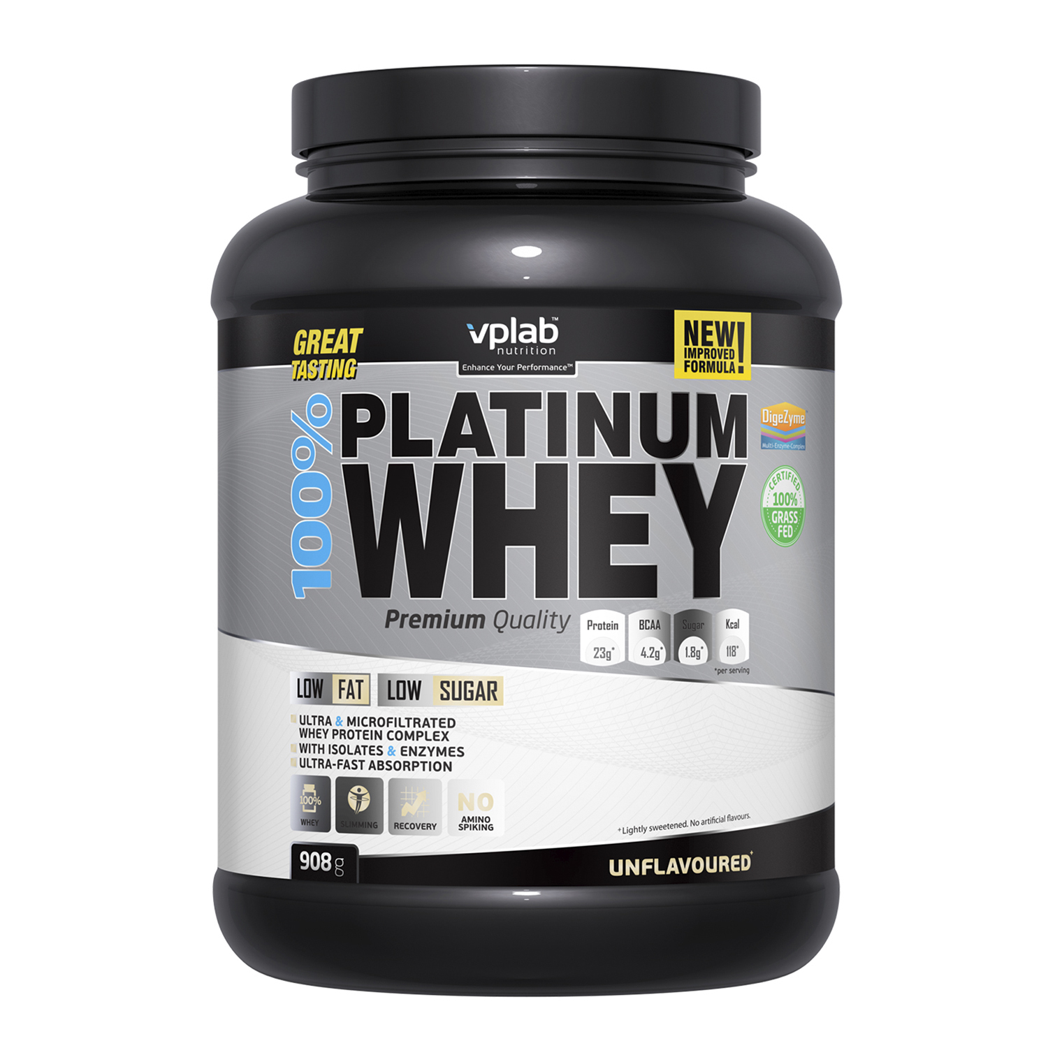 Протеин VPLAB Platinum Whey 100% натуральный 908г - фото 1