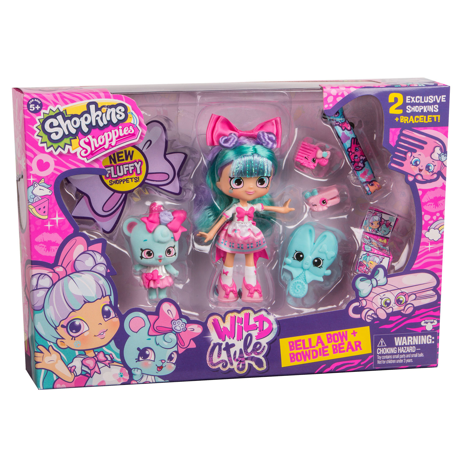 Набор Shopkins Кукла Shoppies Белла Боу + фигурка Shoppet в непрозрачной упаковке (Сюрприз) 56716 56716 - фото 3