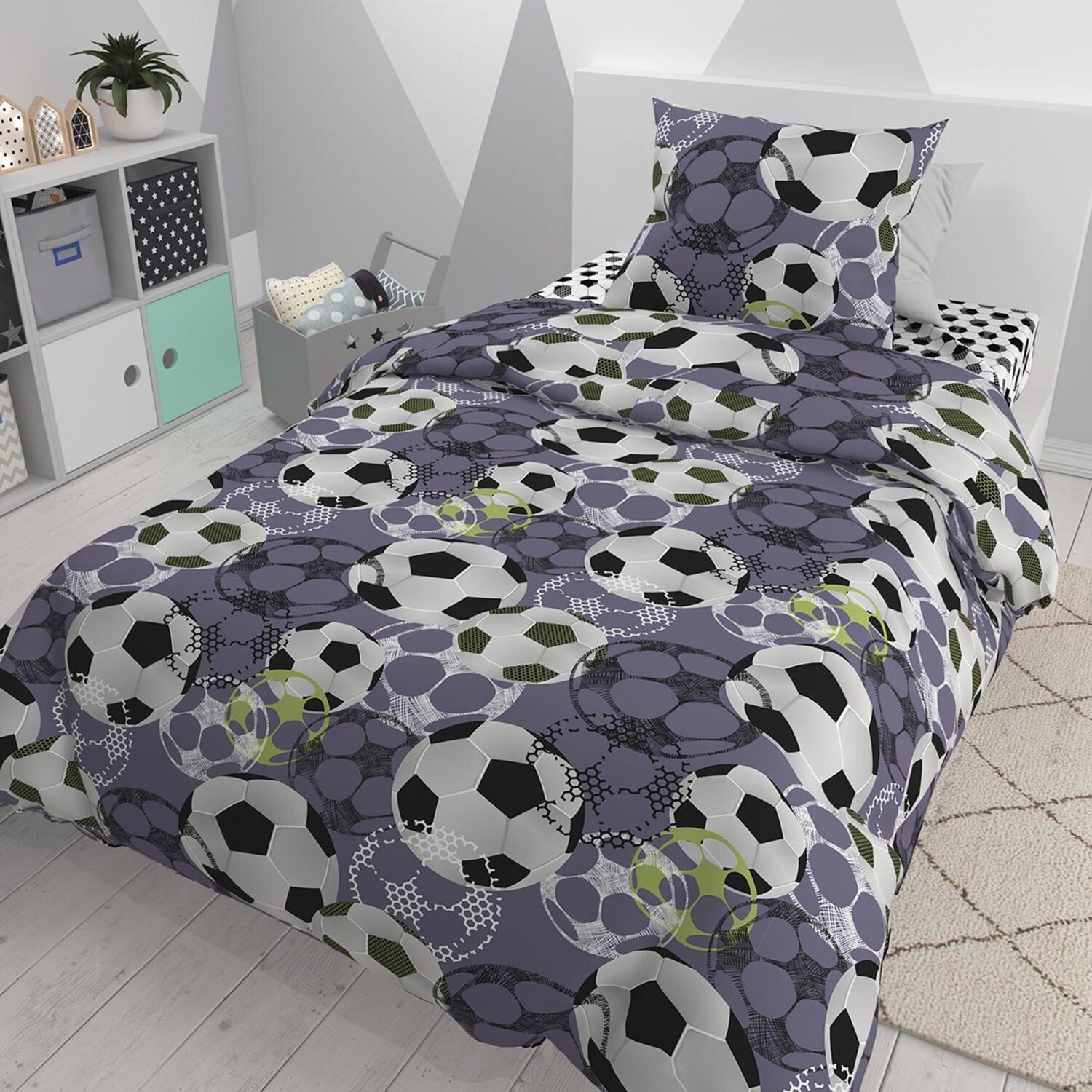 Комплект постельного белья BRAVO kids dreams Футбол 1.5спальный 3 предмета - фото 2