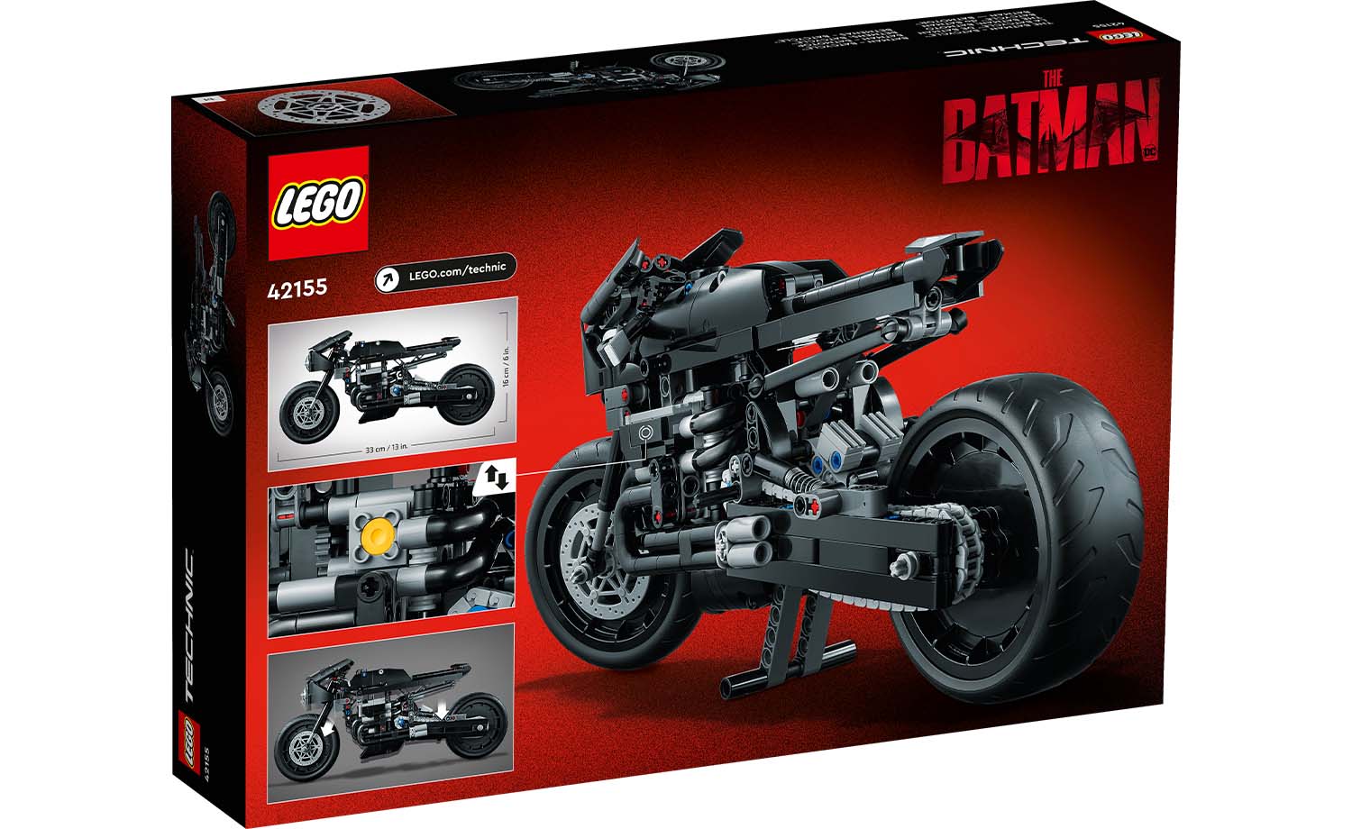 Конструктор LEGO Technic «Бэтмен Бэтцикл» 641 деталь 42155 - фото 7