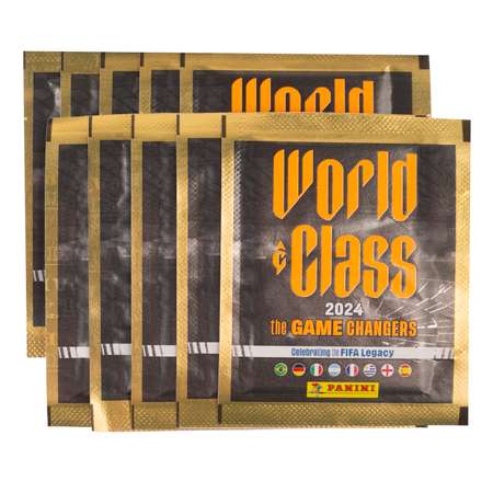 Бокс с наклейками Panini FIFA World Class 2024 50 пакетиков в наборе