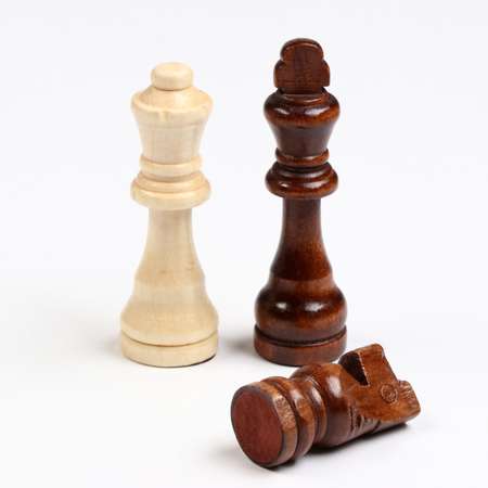 Шахматные фигуры Sima-Land король h 9 см пешка h 4 см