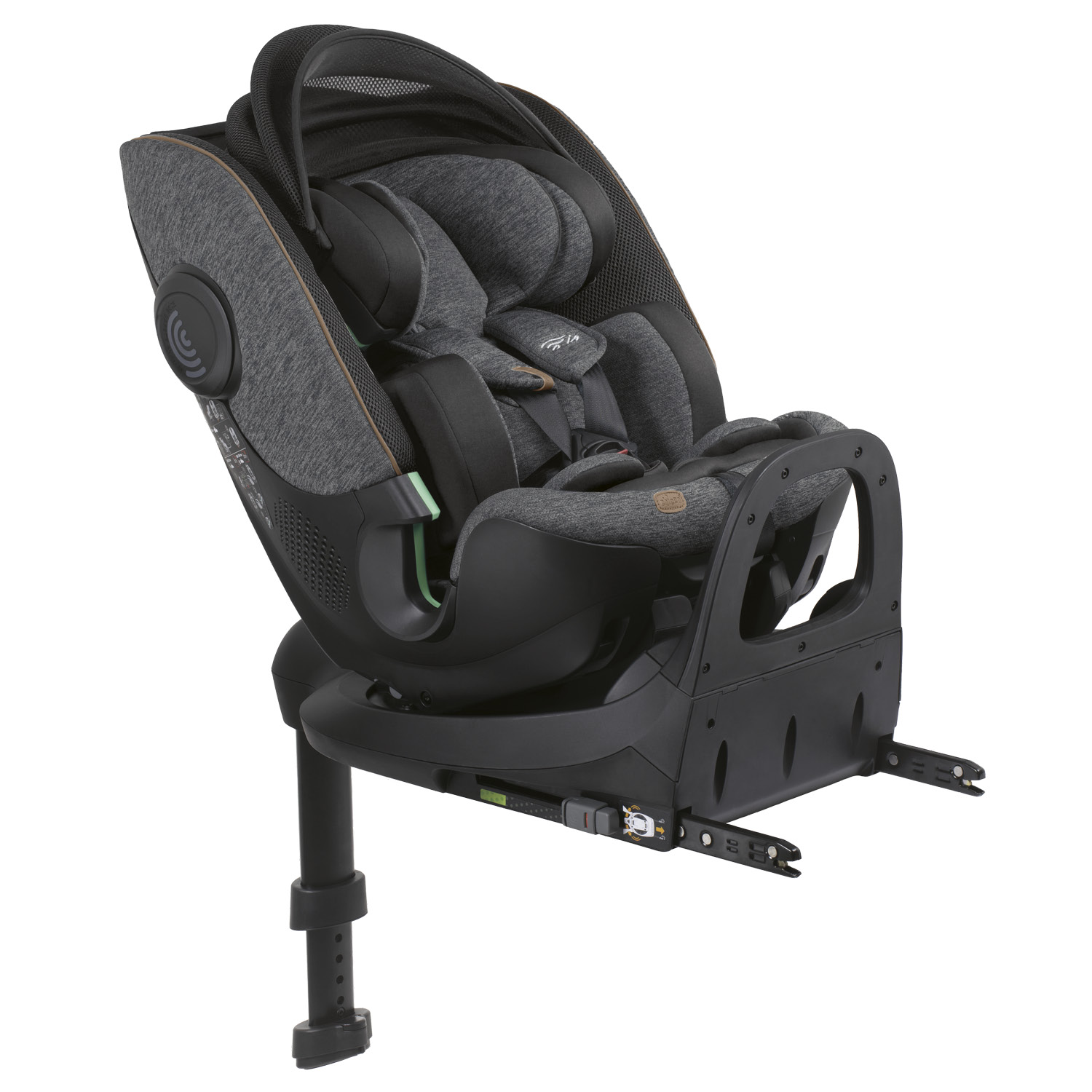 Автокресло Chicco Bi-Seat Air Black для новорожденных - фото 1