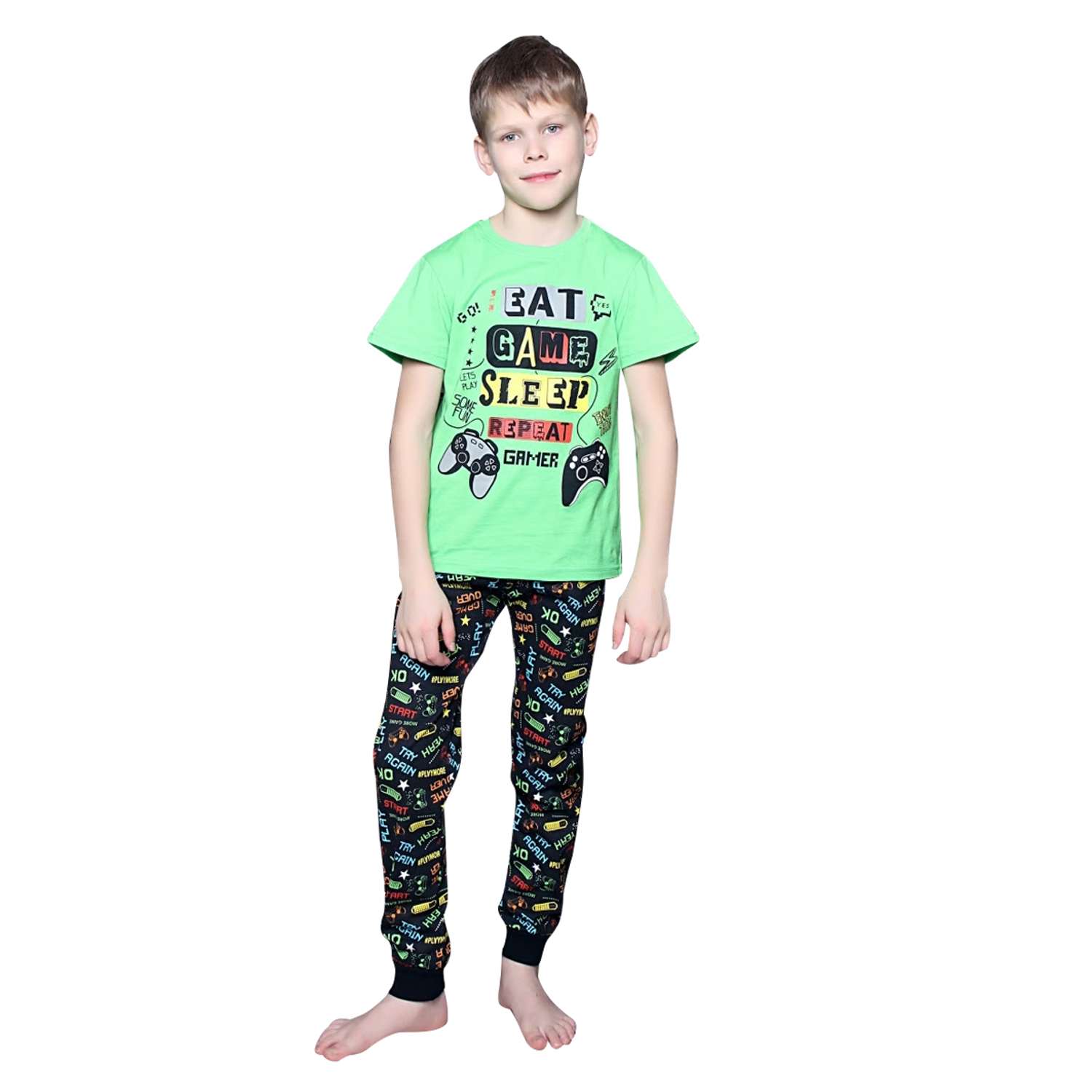 Пижама для мальчика T-SOD DTS1526/принт_7_YSL0000 - фото 1