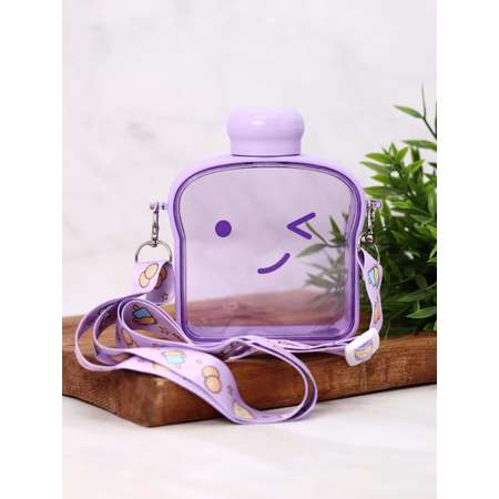 Бутылка для воды спортивная iLikeGift Bread slice purple 380 мл