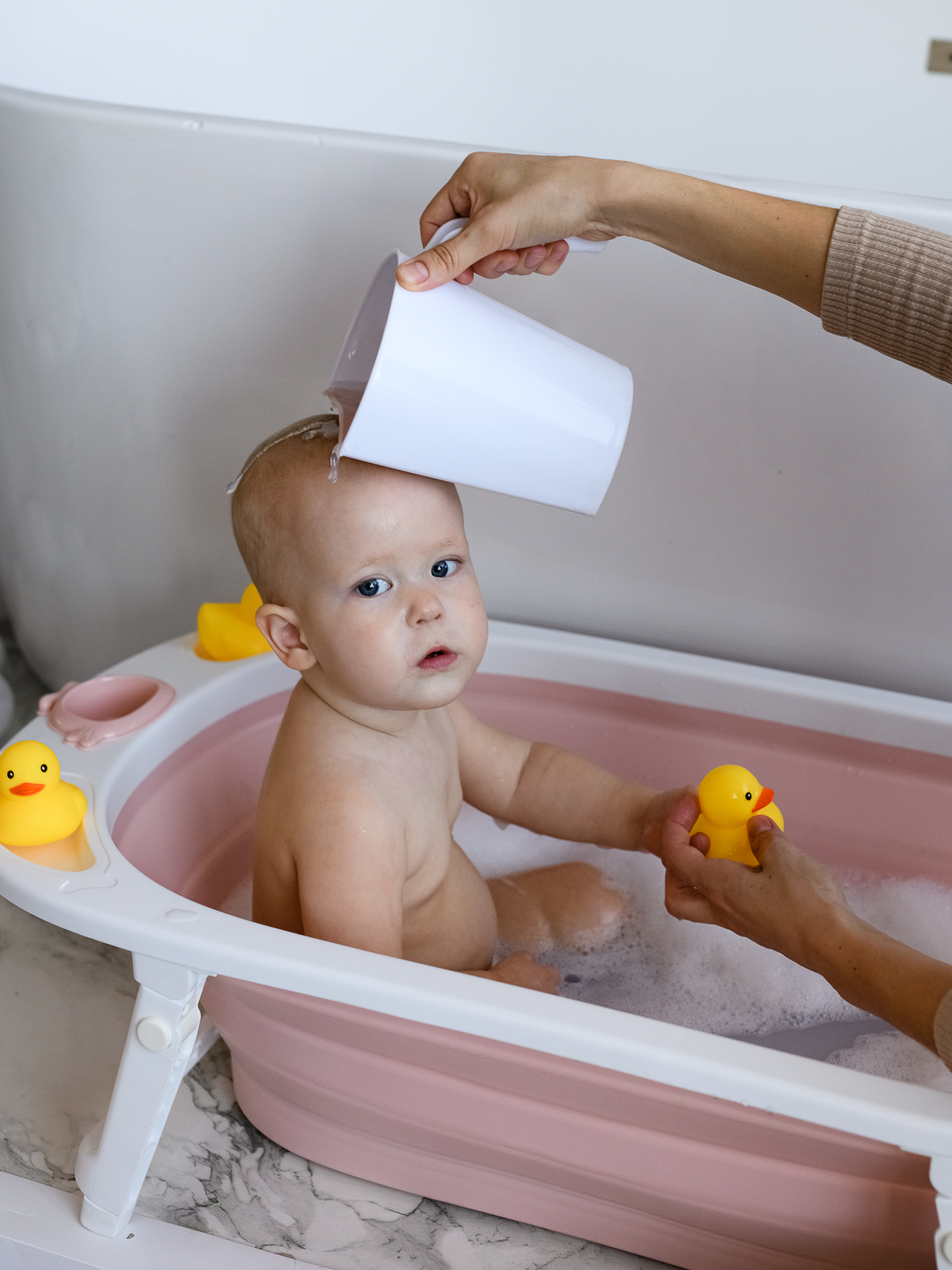 Ковш детский Miyoumi для купания и мытья головы - Blush - фото 15