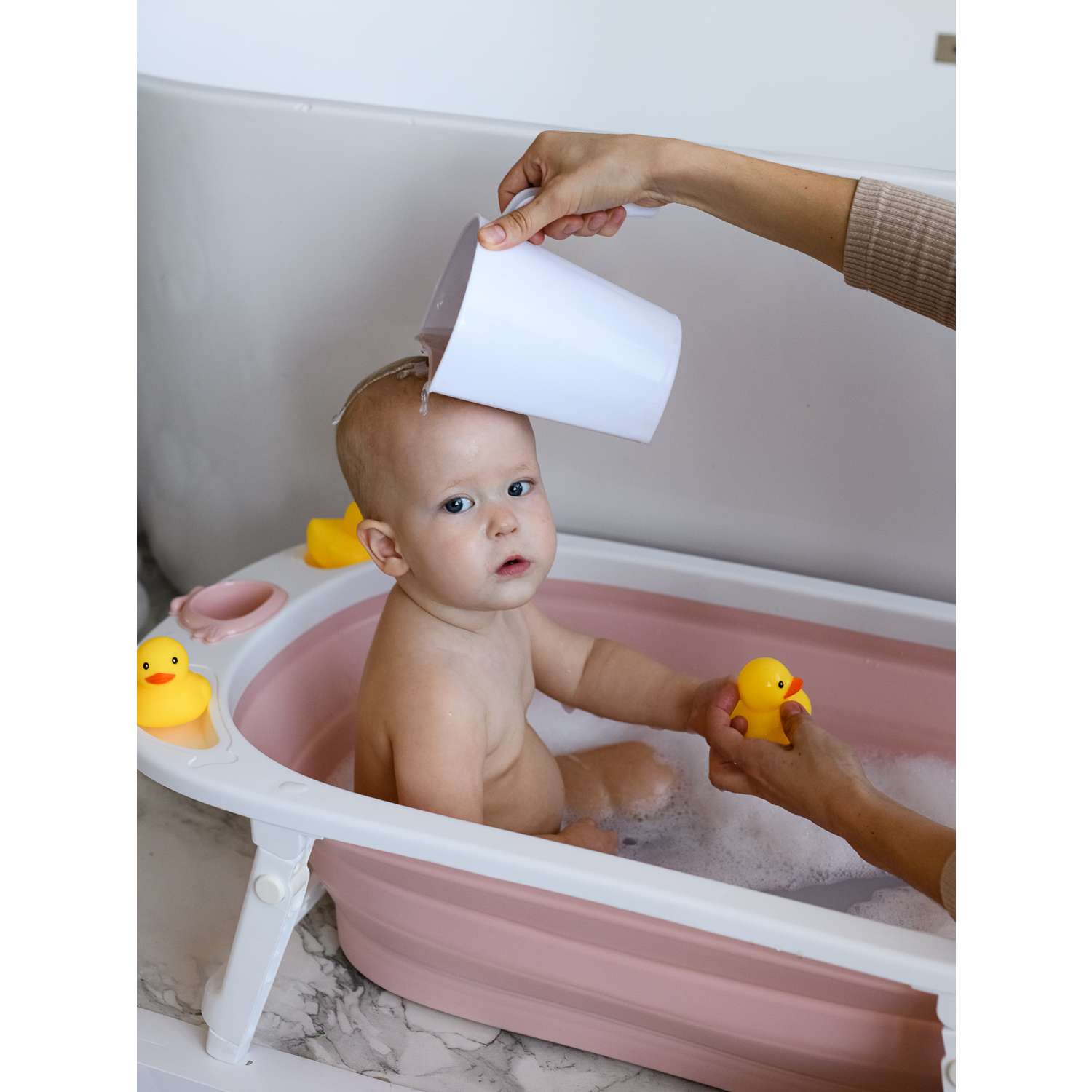 Ковш детский Miyoumi для купания и мытья головы - Blush - фото 15