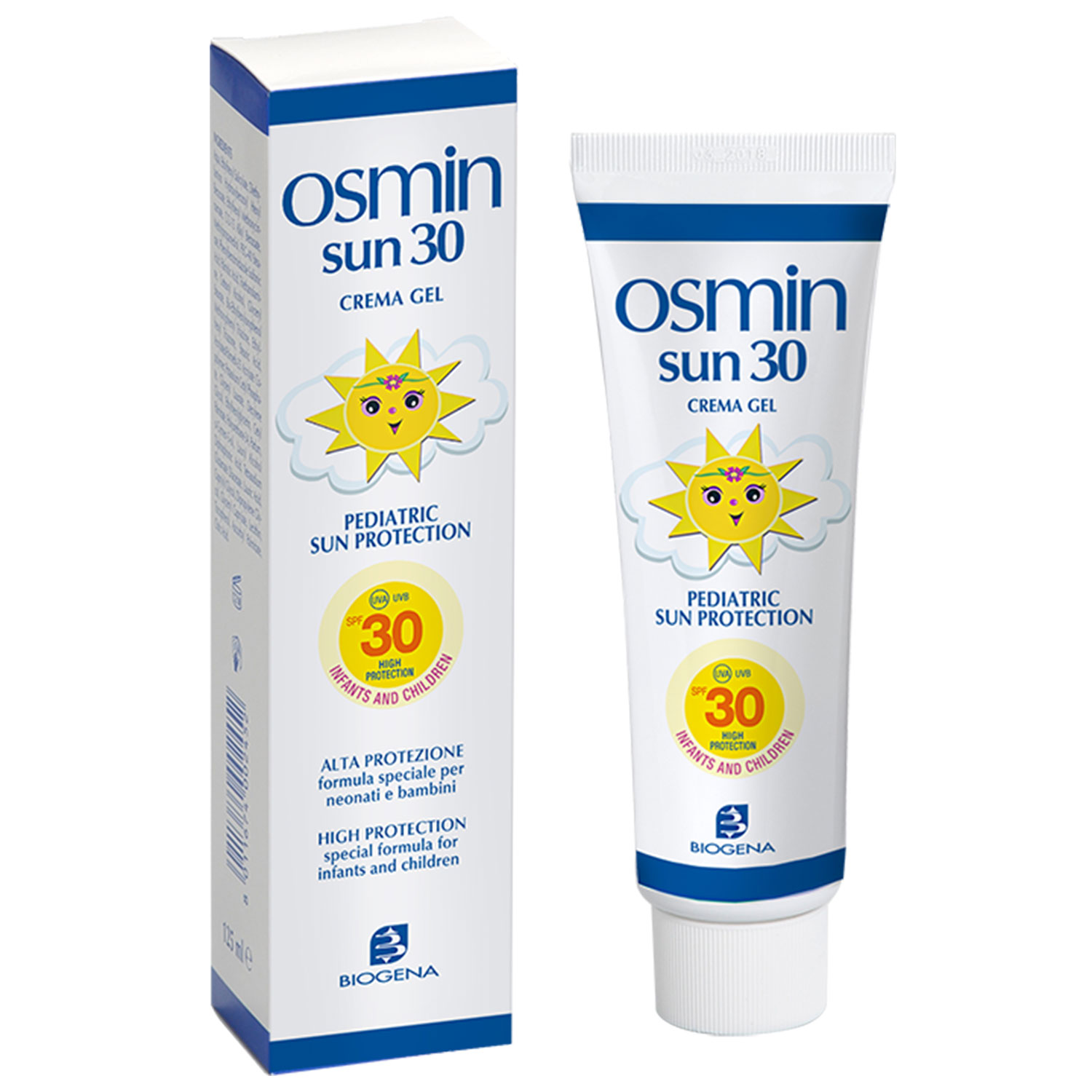 Детский крем Biogena солнцезащитный с первых дней Osmin SPF30 90 мл - фото 1