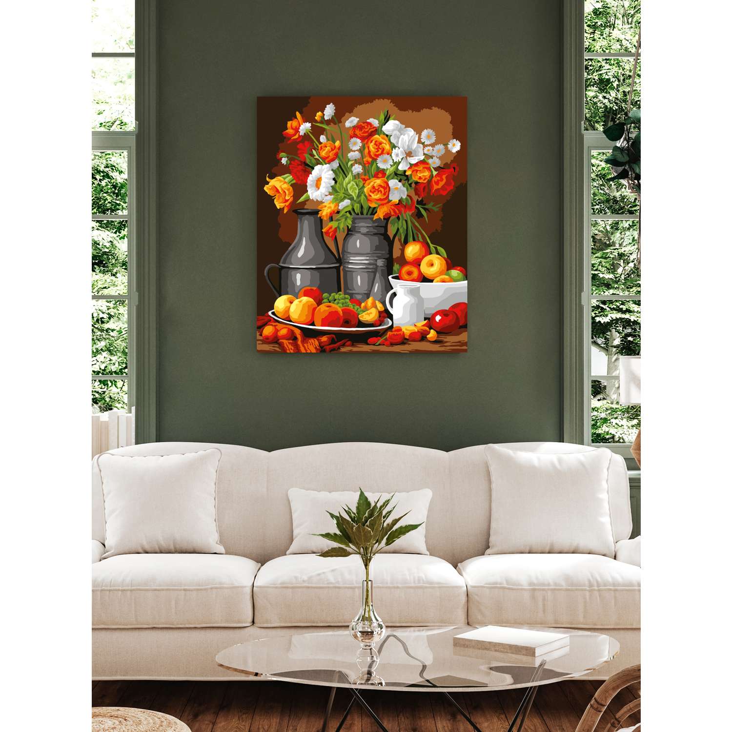 Картина по номерам Art sensation холст на подрамнике 40х50 см Яркий натюрморт - фото 3