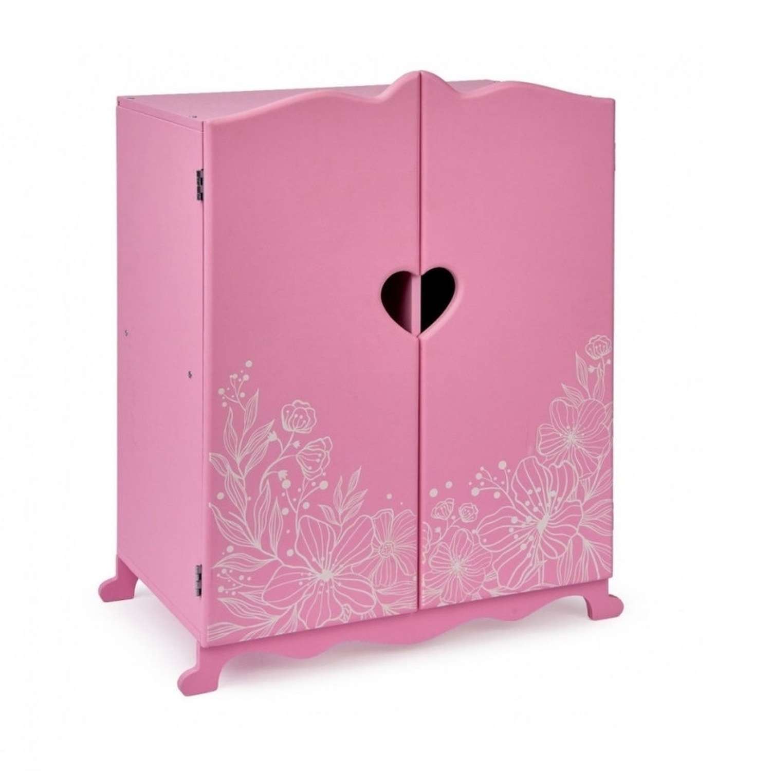 Шкаф для кукол Манюня с цветочным принтом Розовый 72419 - фото 2