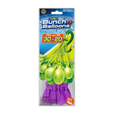 Игрушка Bunch O Balloons Простой набор из 30 шаров в ассортименте Z1217