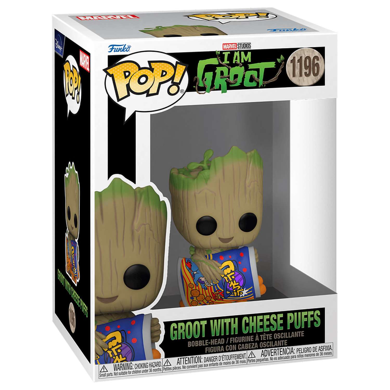 Фигурка Funko POP! Bobble Marvel I Am Groot Groot With Cheese Puffs (1196) 70654 - фото 2