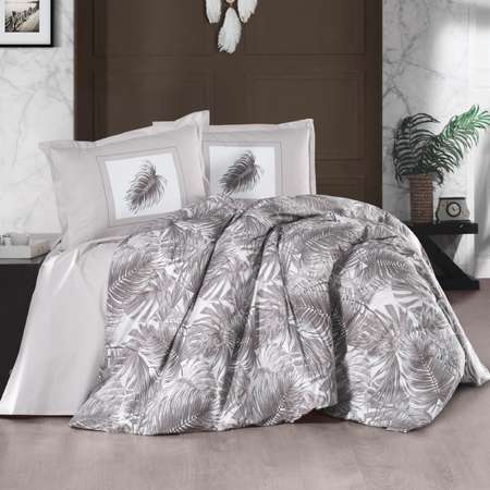 Комплект постельного белья ATLASPLUS размер ЕВРО ранфорс хлопок наволочки 50х70 см