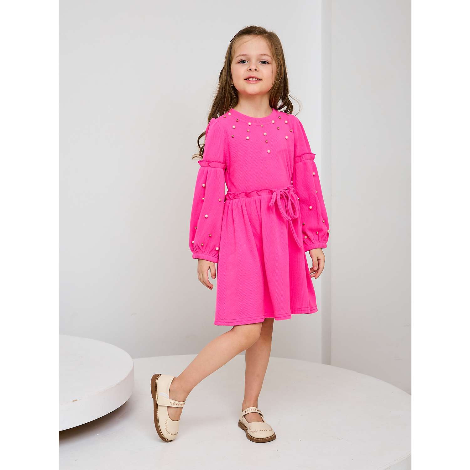 Платье Mil Art kids 1902201534DRESS-BUSINA-PINK - фото 2