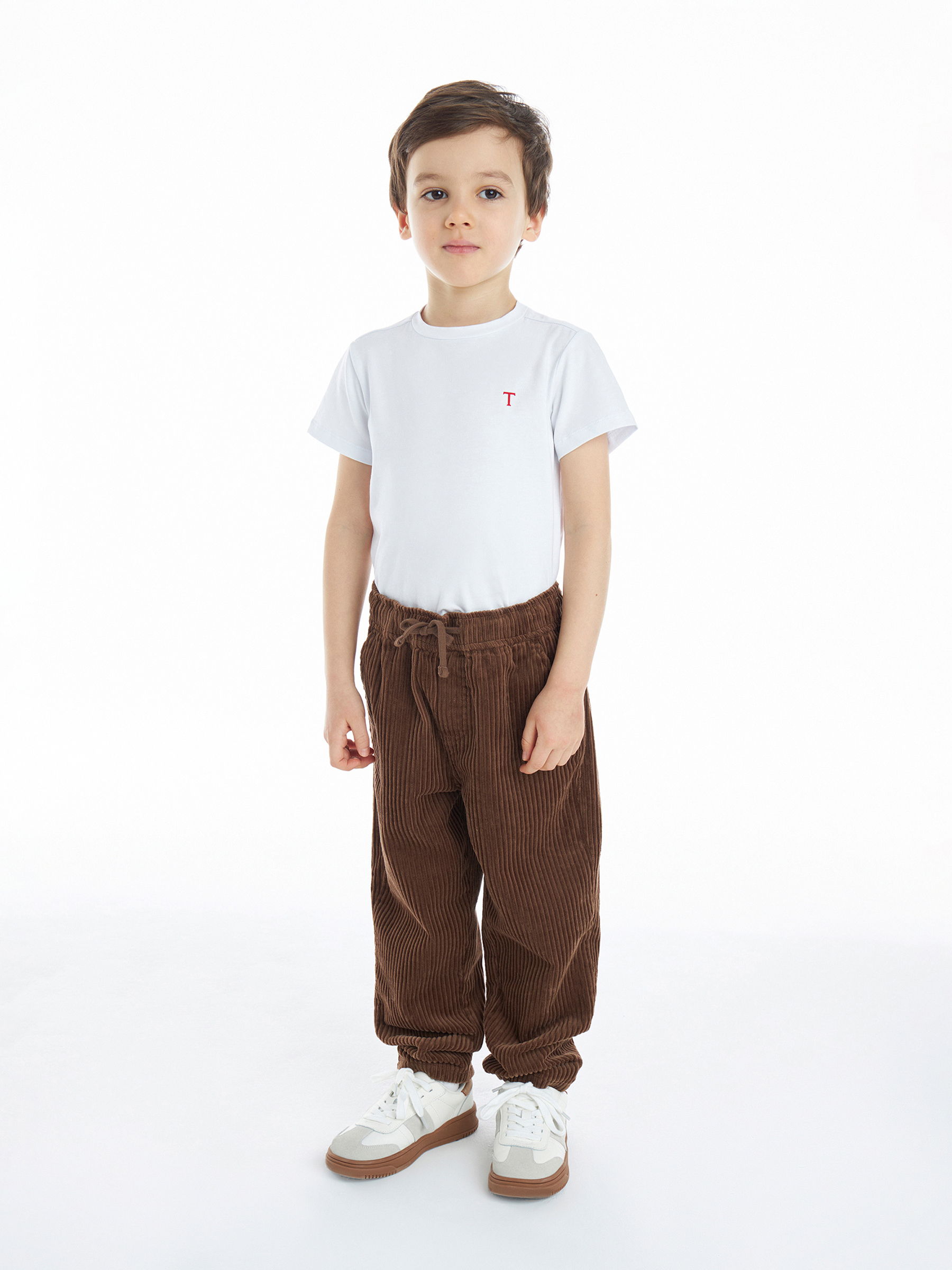 Брюки Totti Kids AW23TKB024/Брюки детские/Коричневый - фото 6