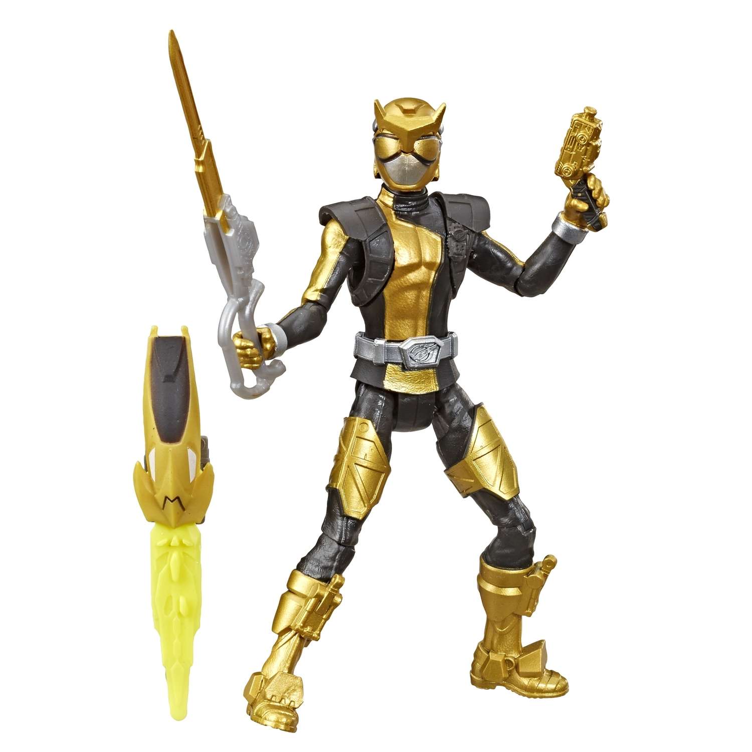 Игрушка Power Rangers Золотой Рейнджер с боевым ключом E6030ES0 - фото 1