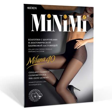 Колготки женские MiNiMi Milana шортики 40den