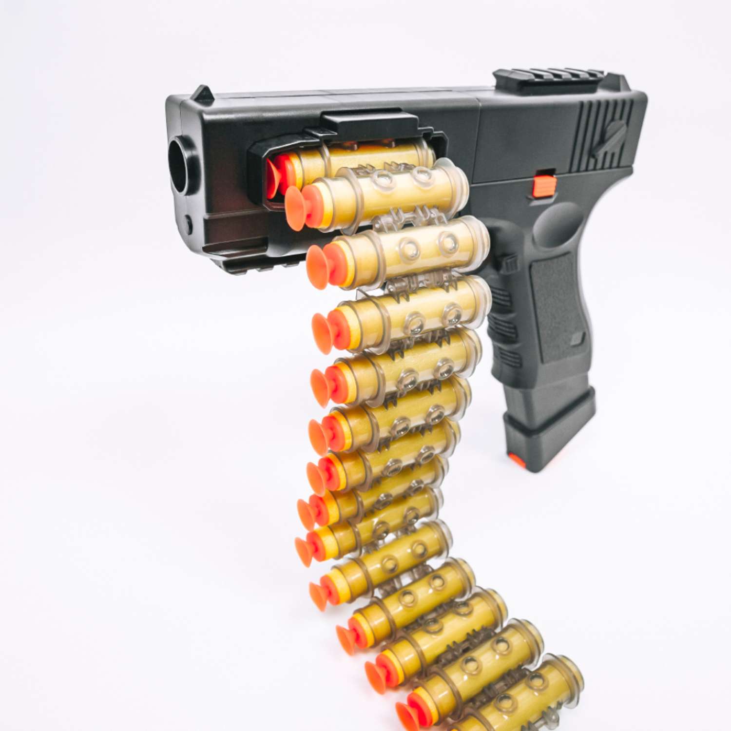 Пистолет детский игрушечный HITMAN GUN автоматический с пульками и дополнительные боеприпасы - фото 26